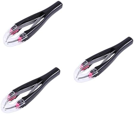 3pcs eyelash curler kit professional tweezers auto retractable tweezers automatic eyebrow retractable tweezers Eyelash Clip Makeup Tool Eyebrow Tweezer Kit suite Hair Puller set FRCOLOR